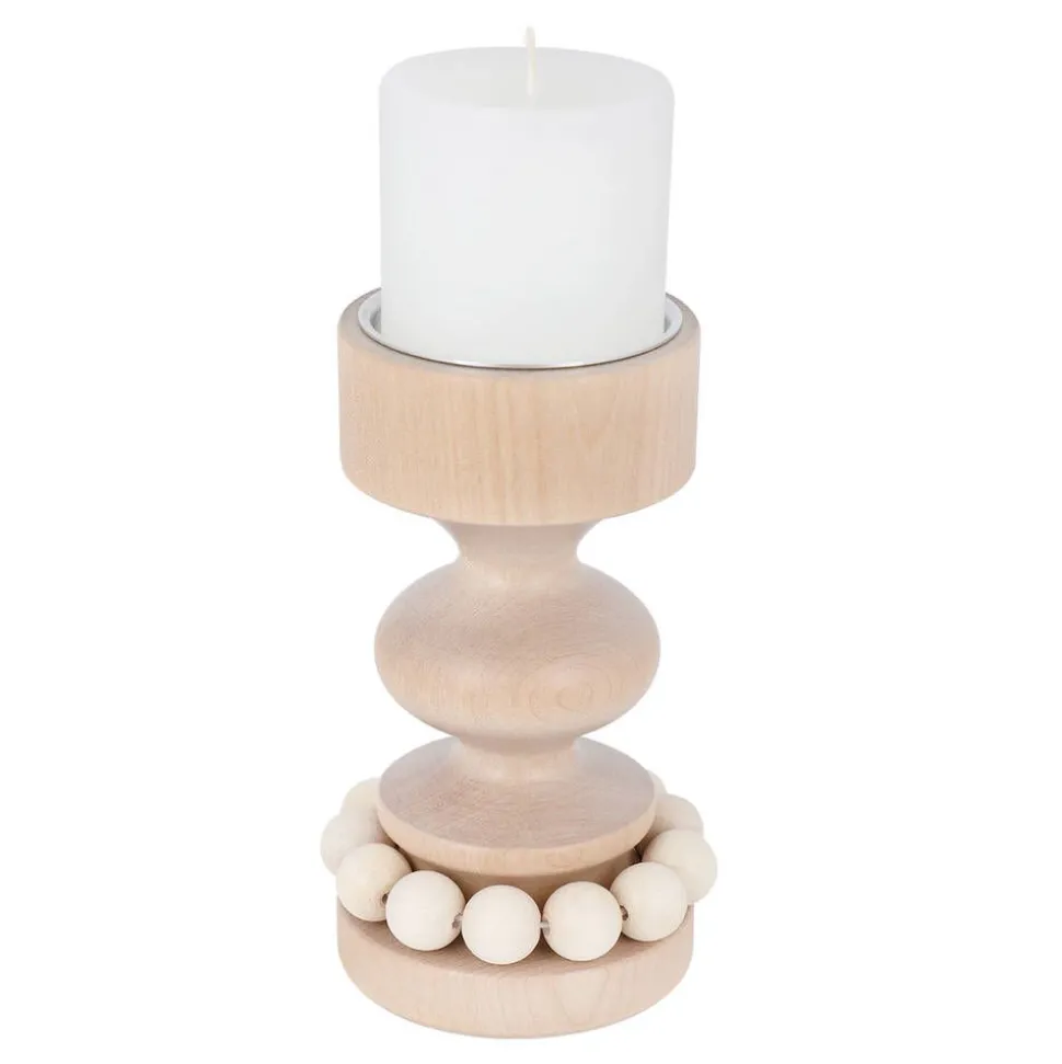 Aarikka Prinssi kynttilänjalka beige