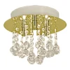 Aneta Lighting kattoplafondi Madelene ø 26 cm messinki