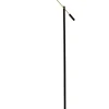 Aneta Lighting lattiavalaisin Cadiz LED musta/mattamessinki