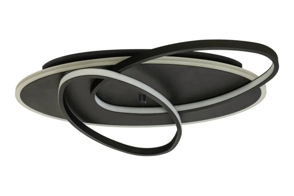 Aneta Lighting LED-plafondi Legato musta