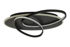 Aneta Lighting LED-plafondi Legato musta