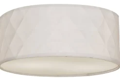 Aneta Lighting plafondi Bendir ø 38 valkoinen kohokuvio
