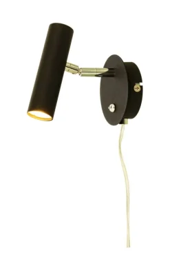 Aneta Lighting seinävalaisin Artic LED musta/teräs