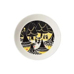 Arabia Muumi Lautassetti Keltainen&hurraa 19 cm 2 kpl