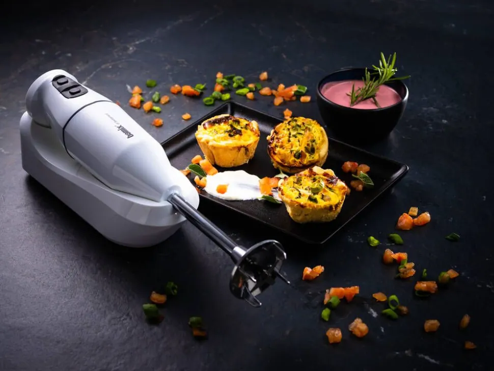 Bamix Cordless Plus sauvasekoitin ladattava valkoinen