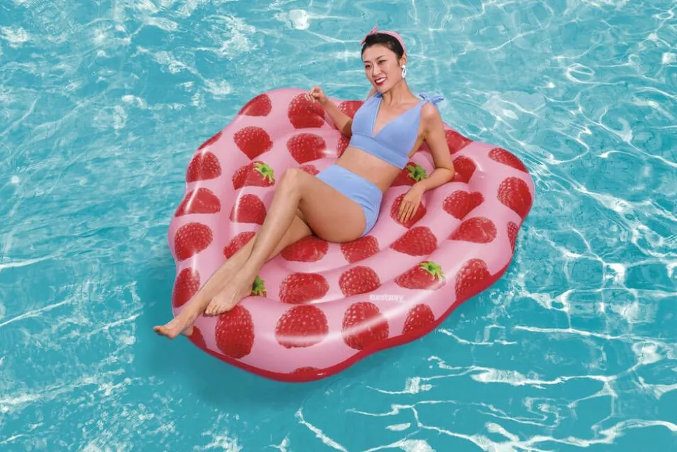Bestway tuoksuva uimapatja vadelma 165x151 cm