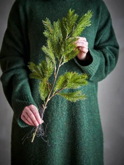 Bloomingville koristeoksa Pine vihreä