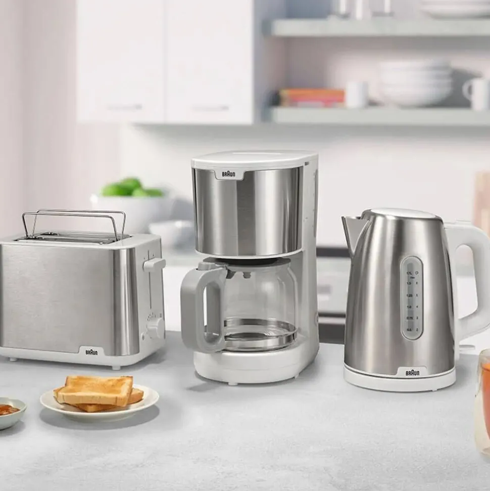 Braun kahvinkeitin PurShine KF1500 valkoinen