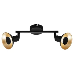 Briloner Kukui kohdevalaisin musta/kulta 25 cm