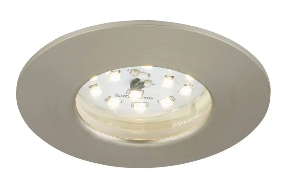 Briloner LED alasvalo 5W IP44 harjattu teräs
