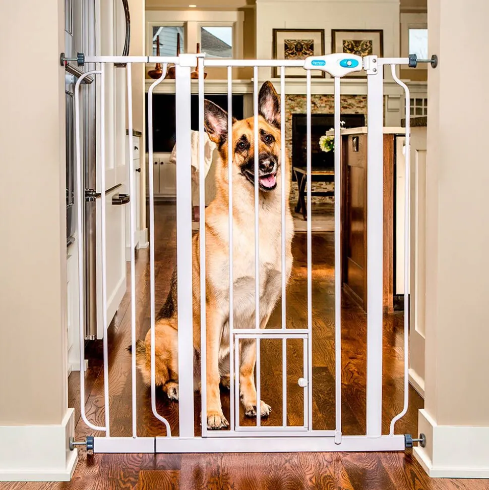 Carlson Pet Products korkea Lemmikkiportti valkoinen
