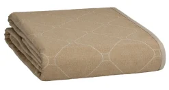 Create Home Aamu päiväpeite 2-puoleinen 260x260cm khaki/l.valkoinen