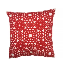 Create Home tyyny Kukka 45x45 cm punainen puuvilla