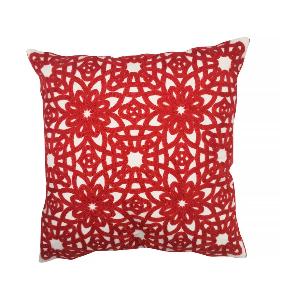 Create Home tyyny Kukka 45x45 cm punainen puuvilla
