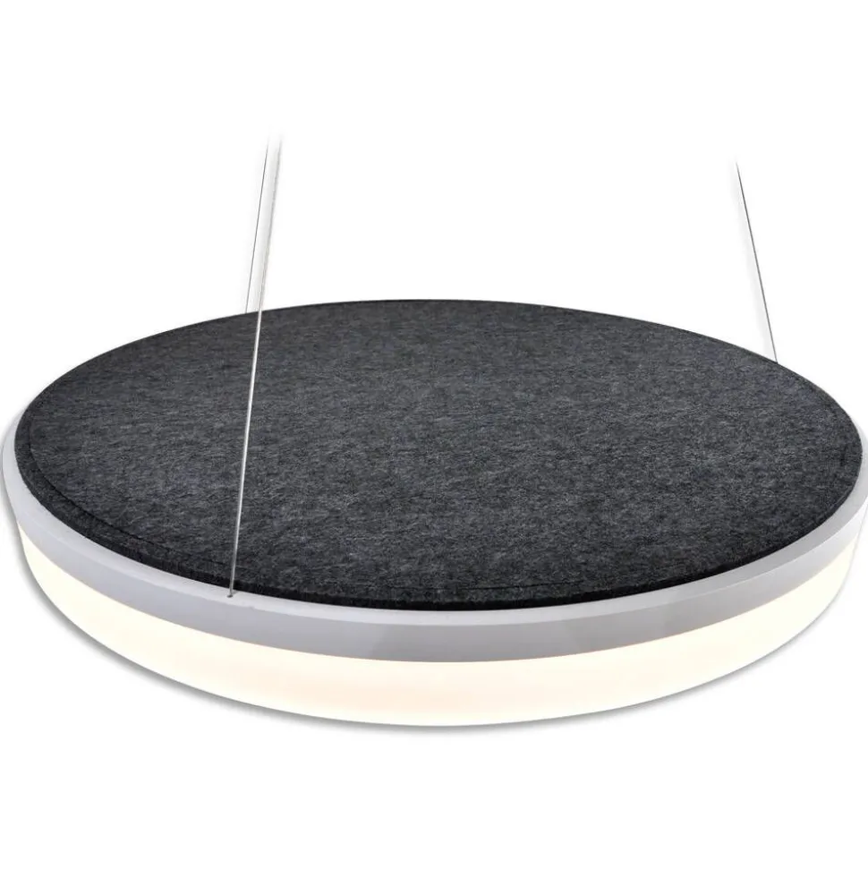 Design by Grönlund Acoustic Circulo 80 kattovalaisin tummanharmaa 4000K