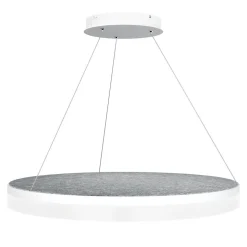 Design by Grönlund Acoustic Circulo 80 kattovalaisin vaaleanharmaa 4000K