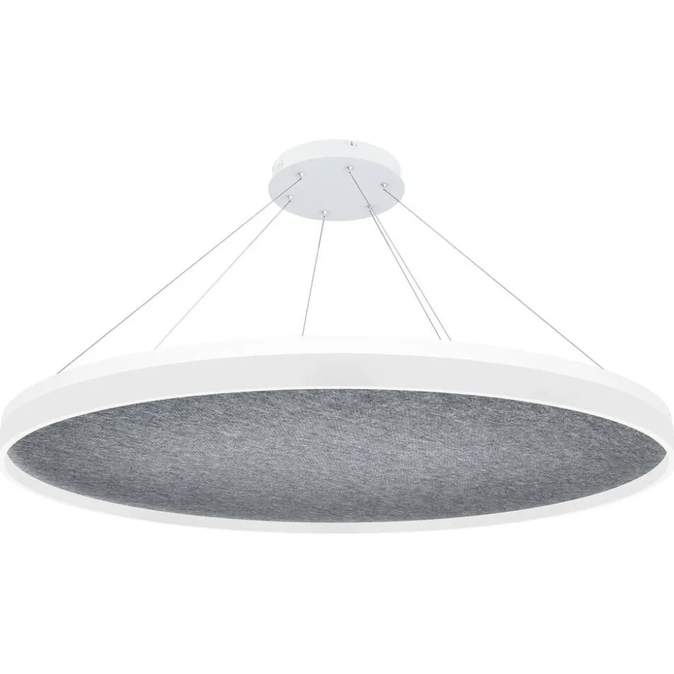 Design by Grönlund Acoustic Circulo 120 kattovalaisin vaaleanharmaa 4000K