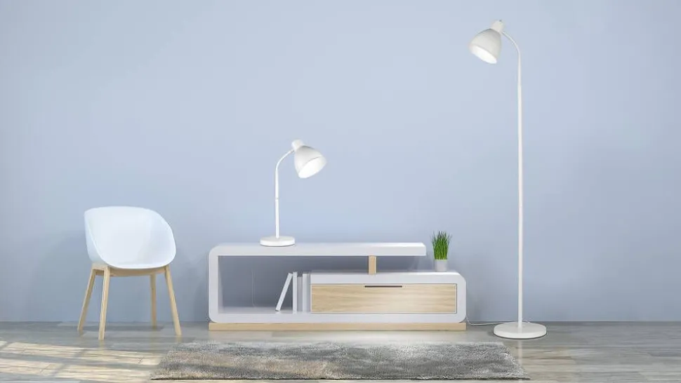 Design by Grönlund Blink lattiavalaisin valkoinen
