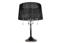 Design by Grönlund Crystal pöytävalaisin musta/mustakromi