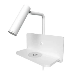 Design by Grönlund Davos USB seinävalaisin valkoinen