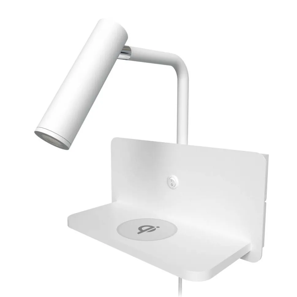 Design by Grönlund Davos USB seinävalaisin valkoinen