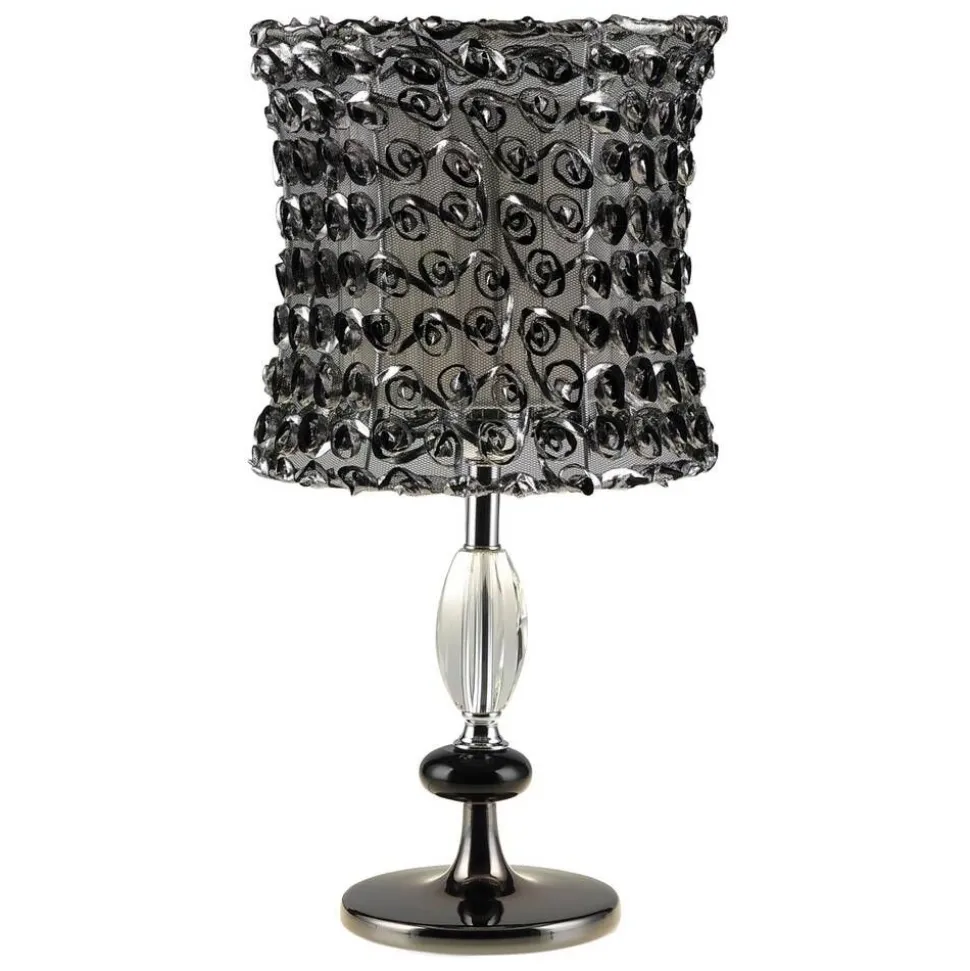 Design by Grönlund pöytävalaisin Black Rose kromi/kirkas/mus