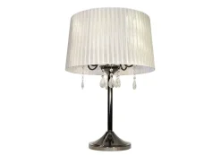 Design by Grönlund Crystal pöytävalaisin valkoinen/mustakromi