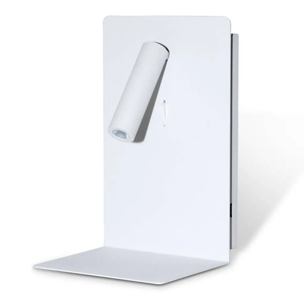 Design by Grönlund Shelf Spot USB seinävalaisin, valkoinen
