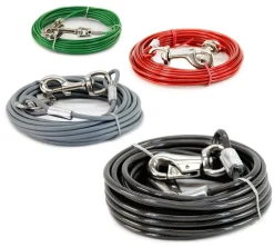 Dog TIE-OUT Cable -kiinnitysvaijeri, L+ > 56kg / 9m