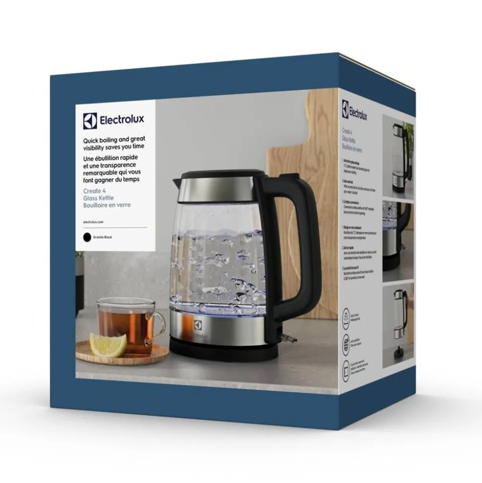 Electrolux Create 4 vedenkeitin 1,7 L E4GK1-4GB lasia
