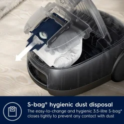 Electrolux pölynimuri Clean 600 Green Bagged EB61C2GRN harmaa