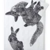 Finlayson pussilakanasetti Villipedot 150x210 cm musta/valkoinen