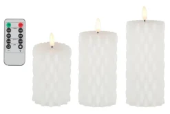 Finnlumor LED-kynttiläsarja Carisma 3D liekki 3-os.