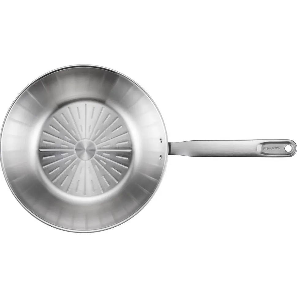 Fiskars All Steel pure wokkipannu 28 cm, pinnoittamaton