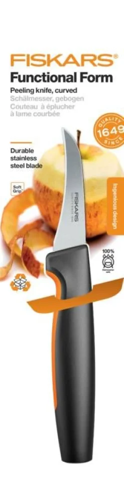 Fiskars Functional Form kuorimaveitsi kaarevalla terällä 7 cm