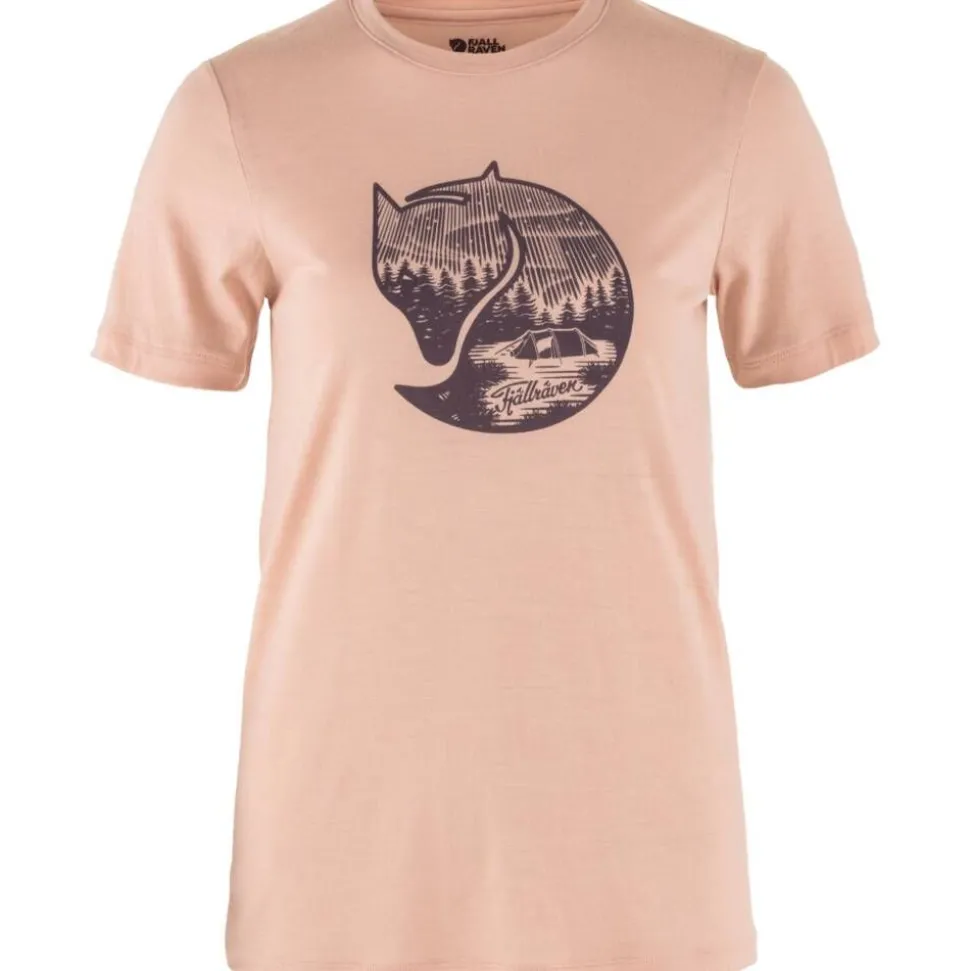 Fjällräven t-paita Abisko Wool Fox SS W