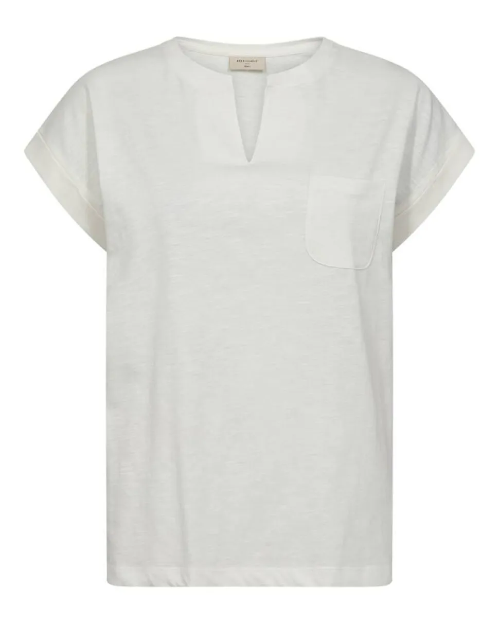 Freequent t-paita FqViva-V-SS-Pocket-Basic