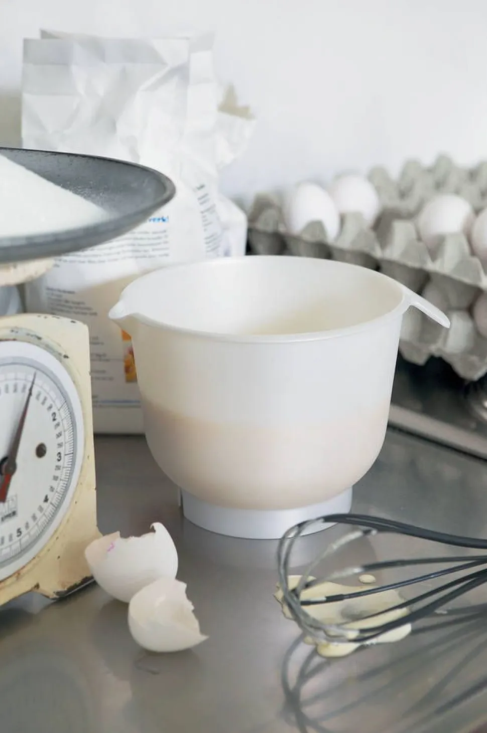 Gastromax Vatkauskulho kannella 1,5 L valkoinen