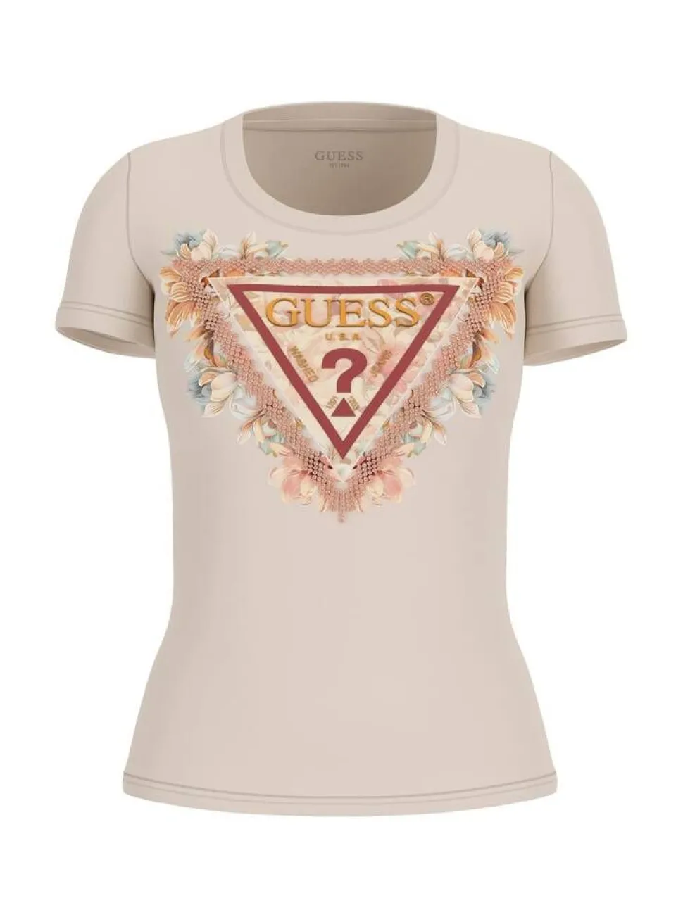 Guess t-paita Triangle flowers