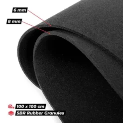 Gymstick palamatto Pro Rubber 100 x 100 x 0,6 cm