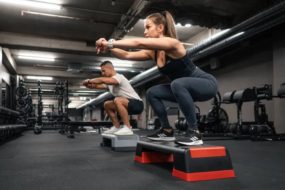 Gymstick steppilauta Pro musta-harmaa