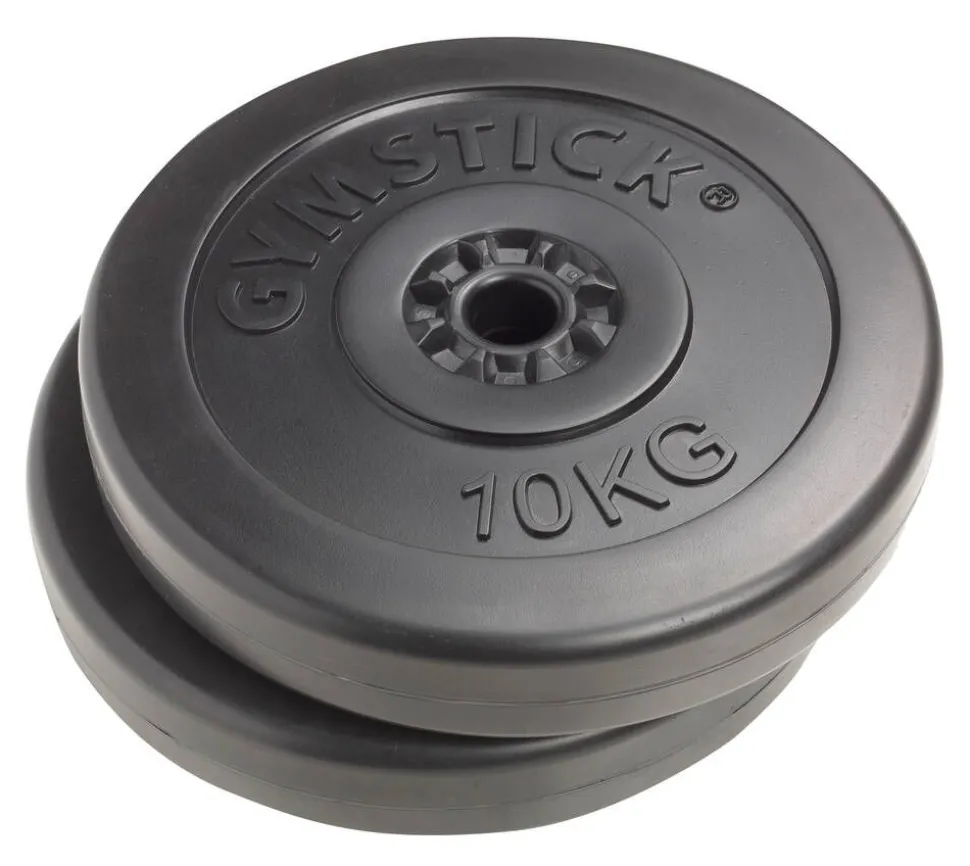 Gymstick vinyylilevypainot 2 x 10 kg