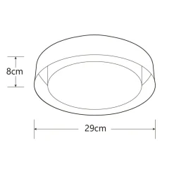 Heat kattoplafondi Frame valkoinen