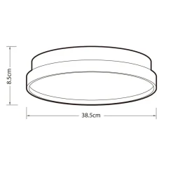 Heat plafondi Discus Easy Mount 38 cm musta