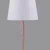 Heat pöytävalaisin Rose 50 cm ruusukulta-valkoinen