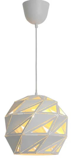 Heat Lazer riippuvalaisin 30 cm valkoinen/hopea