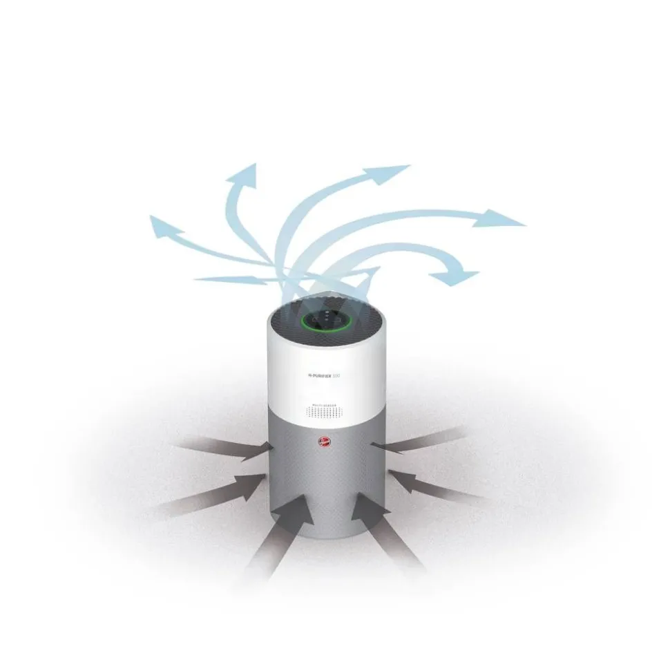 Hoover ilmanpuhdistin H-Purifier 300 valko/harmaa