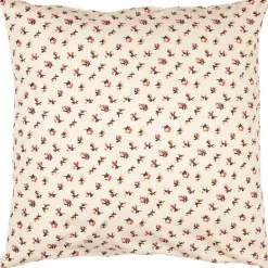 IB Laursen tyynynpäällinen Antonia beige kukat ruskea/punain
