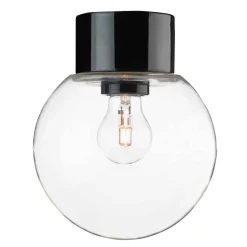 Ifö Electric Classic Glob Ø150mm, musta, suora posliinikanta