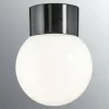 Ifö Electric Classic Glob Ø150mm, musta, suora posliinikanta